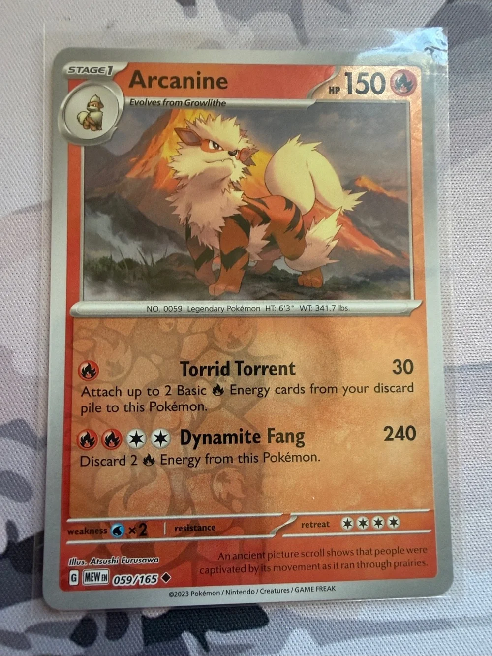 Growlithe & Arcanine Evolution Lot | 5 Cards | Holo & Reverse Holo | TCG ✨5/$25✨